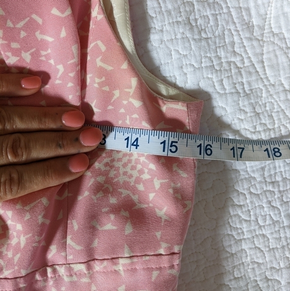 SHOSHANNA Pink Silk Blend Retro Midi Dress 4 50s Mod Twee Fit & Flare - Picture 8 of 11